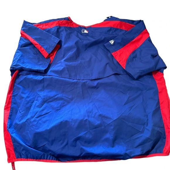 Authentic Majestic Texas Rangers blue and red MLB pullover size XXL - Picture 2 of 5